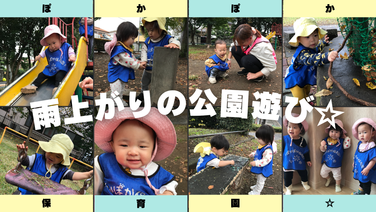 雨上がりの合間に…☆彡ぽかぽか保育園大和田分園 | ぽかぽか保育園 大和田園